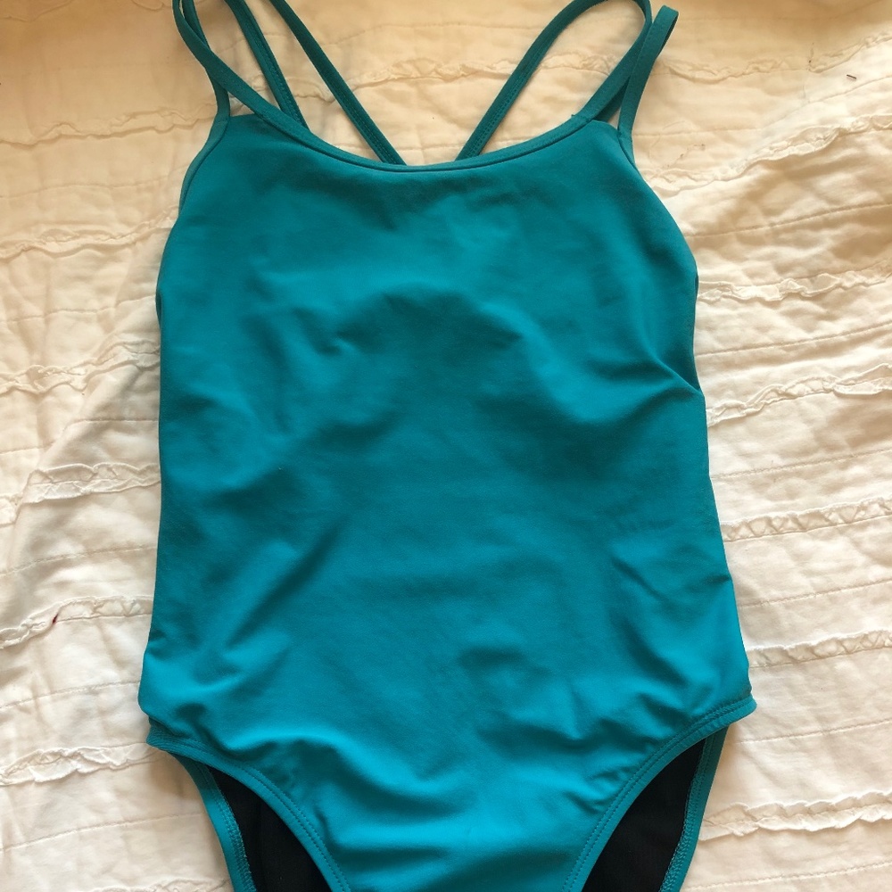 Jolyn One Piece Fixed Back- Murray (Aqua Blue) Size 32